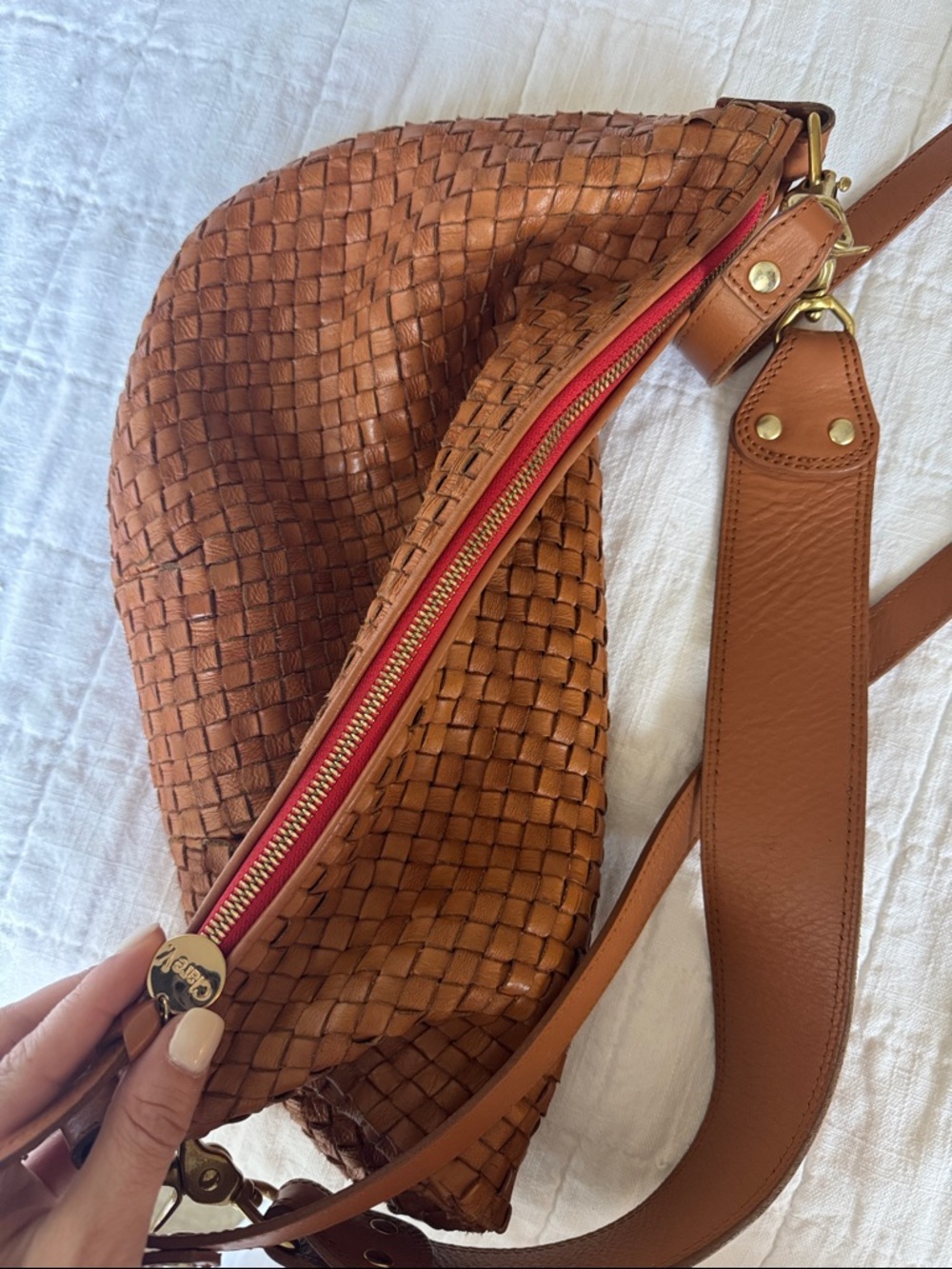 Clare V Moyen Messenger Bag in Brown - Picture 4 of 5